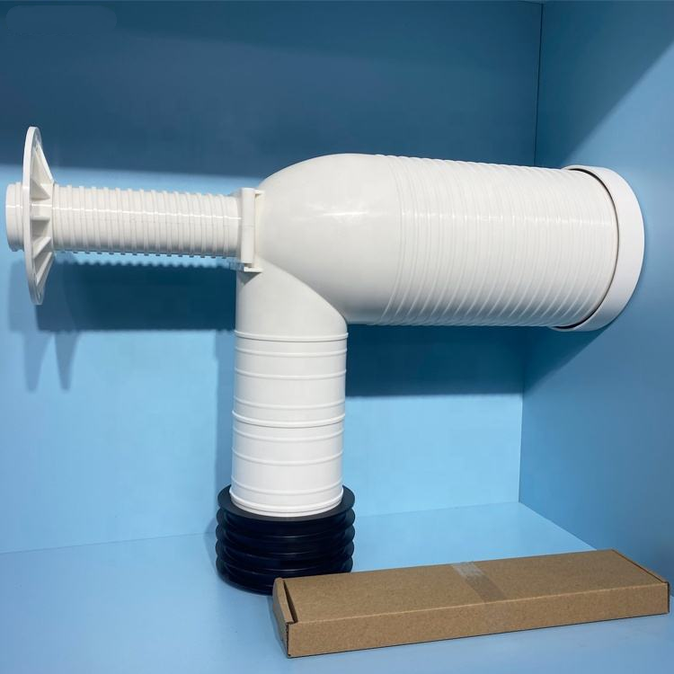 Plastic Drain Pipe For Toilet WC Connector Short Connection To Toilet Pan Connector P To S Pan Conversion