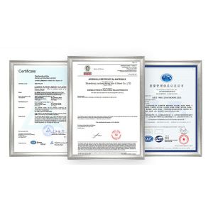 Shandong junbaocheng Steel Co., Ltd Certifications