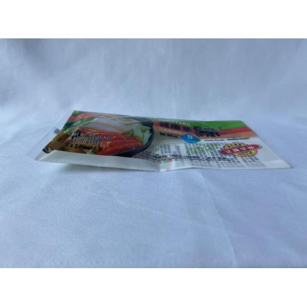 Glossy Printed Plastic Pouch Bags Colors Customized With Back Sealling
