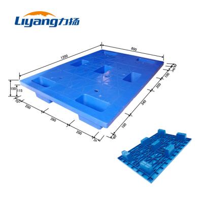 HDPE Heavy Duty Plastic Pallet Blue Single Side 4 Way Plastic Pallet