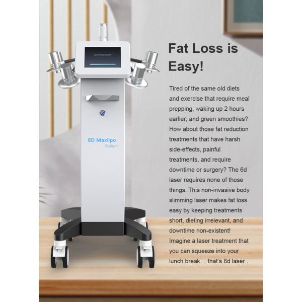 тело липолиза красного света машины 8D Lipolaser жирное горящее уменьшая 532nm 635nm 6D Lipo модернизировало версию