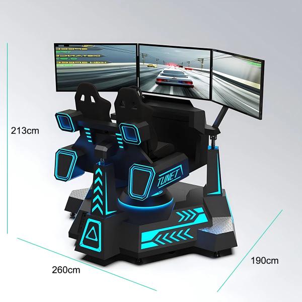 Découvrez le simulateur de course de véhicules métalliques de 150W de vitesse et de précision