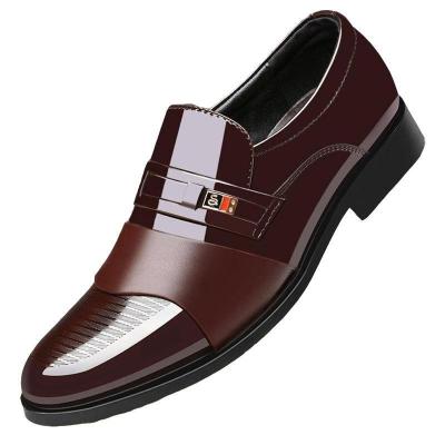 Microfiber Leather Mens Formal Shoes British Business Style Customized Logo