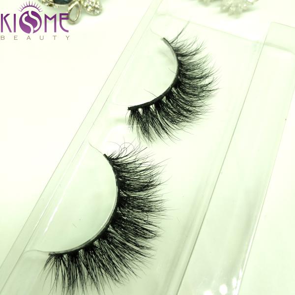 Long Lasting Real Mink Cluster Lashes Non - Irritating Black Cotton Stalk
