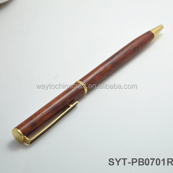 Eco-Friendly and Hign Quality Ballpoint Wooden Writing  Pen for Gift