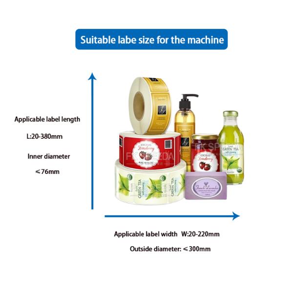 Полуавтоматический круглый бутылочный маркировочный аппарат для обертывания вокруг маркировки банки с медным джемом