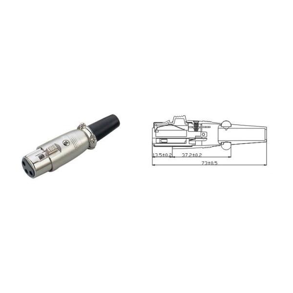 Neutrik XLR Cannon RCA Cable Connectors Male Female With Plastic Tail