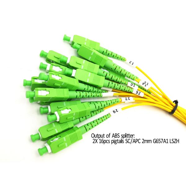 Тип Splitter коробки модуля ABS PLC оптического волокна G652D 1x32