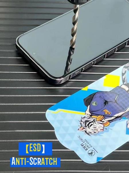 Écran anti-poussière de haute qualité couverture complète Plasmas lubrifiant anti-statique anti-rayures Protecteur d'écran HD Esd Pour Iphone