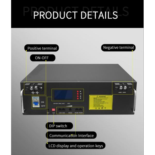 Домашний блок батарей системы 48v хранения солнечной энергии, батарея силы энергии Lifepo4