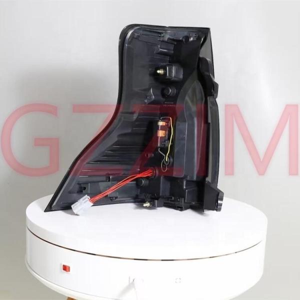 Black Red LED Tail Light ABS Plastic For Prado FJ150 2018