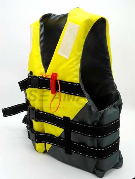 Veste de vida adulta da flutuação do revestimento de vida do lazer dos esportes de água da cor do amarelo de Jetski