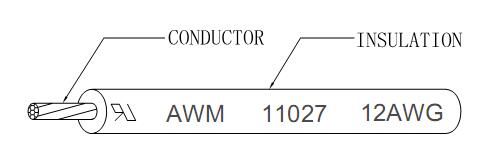 300V mPPE Wire UL11027 12AWG STR 65/0.25 OD3.0mm Black