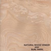 Catégorie blanche naturelle de FSC Ash Burl Veneer Spiral Pattern Grain A pour l'épaisseur 0.5-0.55mm de décoration d'hôtel