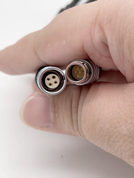 Black 4 Pin Lemo Cable To Fischer 4 Pin 7 Pin For BNVD AVINS Night Vision Battery