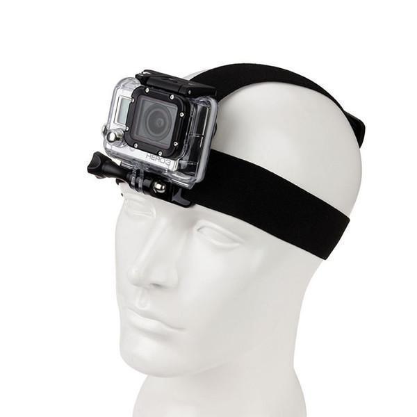 Action Camera Black Elastic Head Strap Mount For GoPro Hero 4 3 2 3+ 4 Session SJCAM SJ4000 SJ5000 Xiaoyi 4K