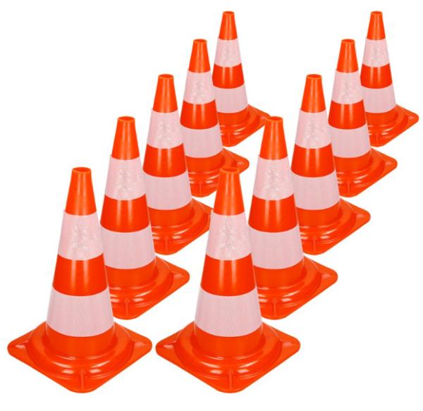 47cm Red Orange Heavy Duty Traffic Cones Traffic Control Cones For Parking Lot
