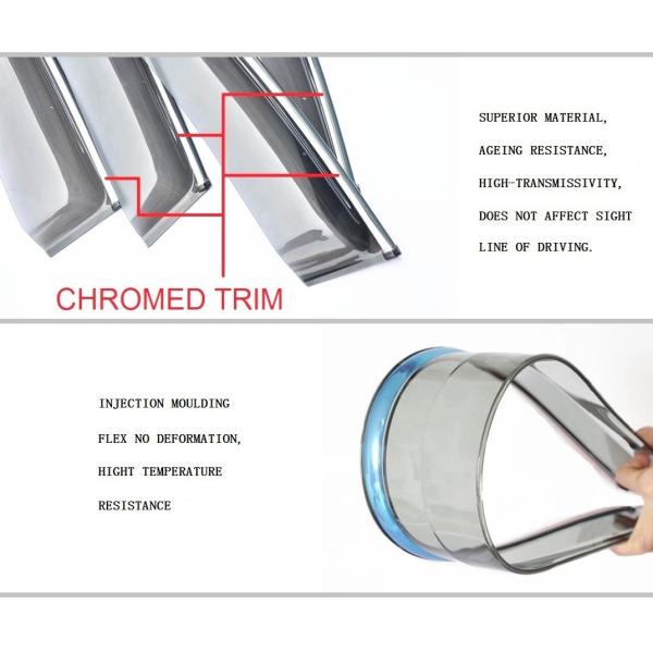 Professional Car Window Visor / Wind Deflector Toyota RAV4 2013 Automobile Accessories