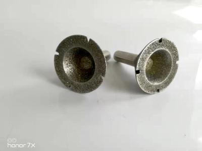 Resistência de abrasão de moedura do grão da cabeça 100 do diamante cônico do comprimento 35mm Width15mm