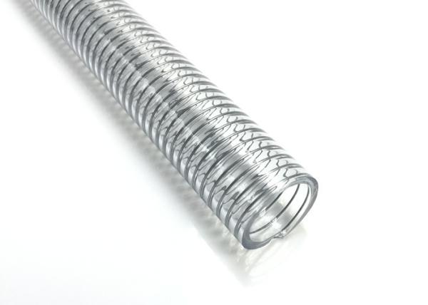 Lightweight PVC Steel Wire Hose Flexible Food Grade Spring Hose 6mm - 254mm Inner Diameter
