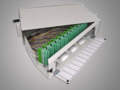 96 montagem de cremalheira da caixa terminal da fibra óptica dos núcleos SC-APC