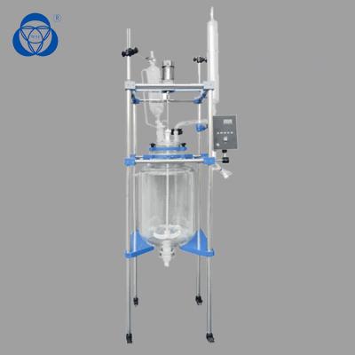 reator de vidro do laboratório de 10L 20L 30L 50L, embarcação de reator de vidro resistente à corrosão