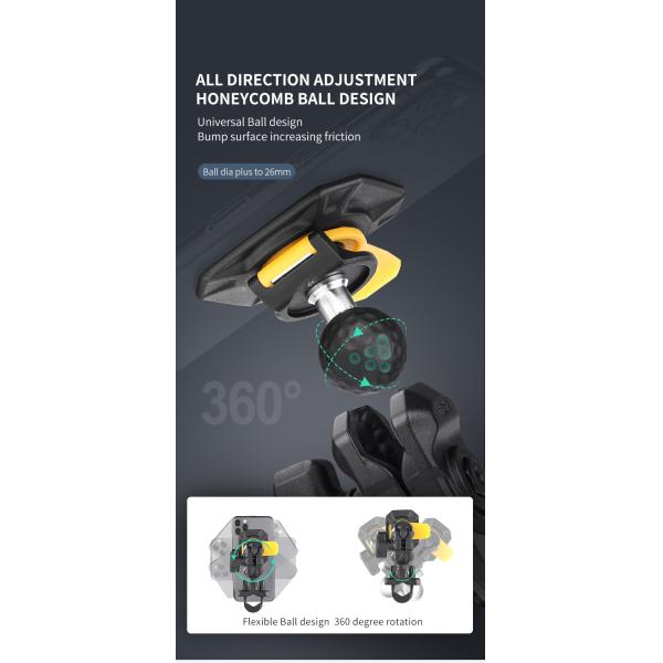 Сильная стабильность держатель пряжки основания переходника автомобиля телефона 360 градусов вращая двинутый под углом держателем