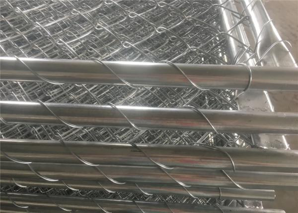 chain link temporary construction fence panels 6FT X 10F Mesh 2 3/8  x 2 3/8 ( 60mm x 60mm ) x 12 gauge wire