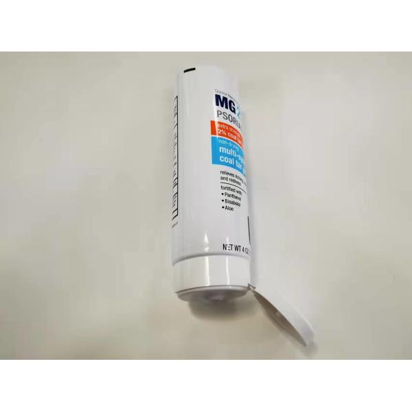 Offset Printing Round Dia 45*131.8mm ABL Pharmaceutical Tube With Flip Top Cap