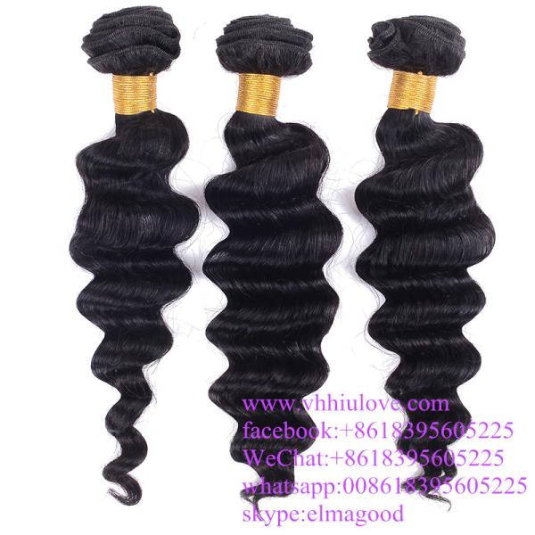 Machine double wholesale virgin hair loose wave