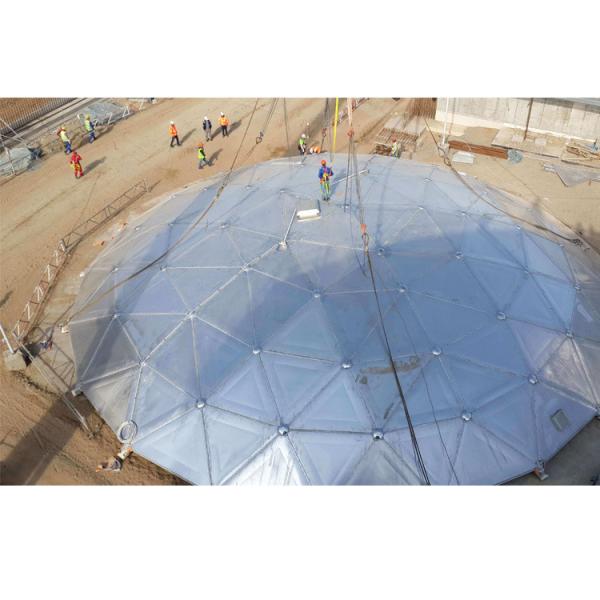 Telhados de cúpula geodésica de alumínio Telhados de cúpula de alumínio para tanques de armazenamento
