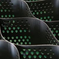 Geocell HDPE para refuerzo de suelo estable, alta durabilidad para ferrocarriles / aeropuertos / carreteras municipales