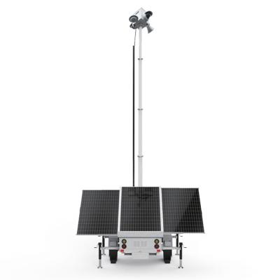 Eco Friendly Surveillance Solar Trailer For Public Facilities Monitoring