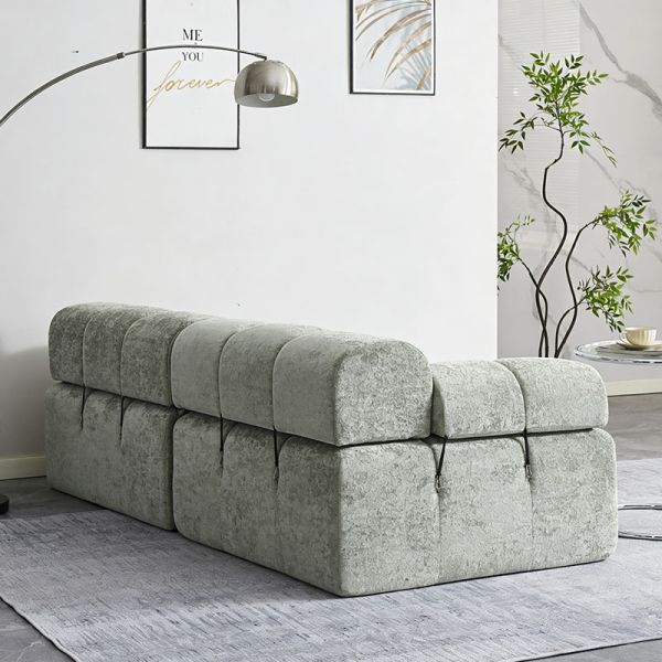 Modern Living Room Furniture Set Convertible Couch Bed Sectional Sofa Wholesale Foam Compression