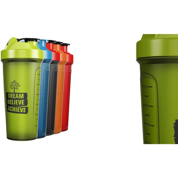 Custom Logo Fitness Plastic Gym Protein Shaker Bottles Bpa Free