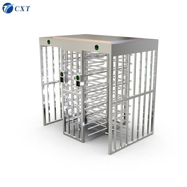 Intelligent Double Full Length Full Height Turnstile with Stainless Steel 304 Construction and 5,000,000 Cycles Durability