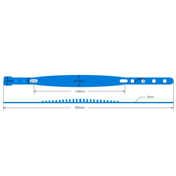 Adjustable Uhf Rfid Wristbands 860~960 Mhz With ISO18000 / SGS Certification