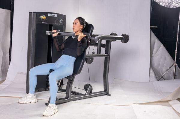 Shoulder Press Ax Series Indoor Commercial Pin Loaded Gym Equipment with Neutral and Overhand Handle Positions for Distribution