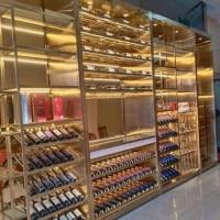 Led Metal Wine Cabinet Bar Living Room Red Wine Storage Unit