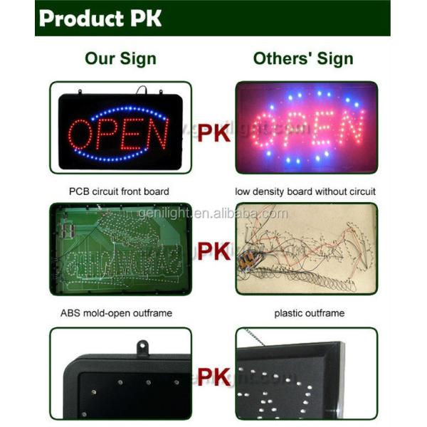 3 Kind Change Functions LED Pizza Lighted Neon Sign Commercial Electric Billboard Maker
