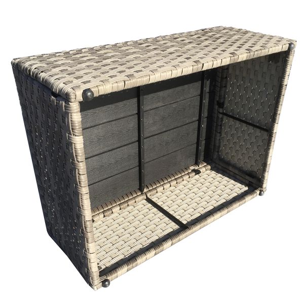 Wholesale Factory Delivery Made in China Outdoor Furniture Rattan Multi Function Sofa Set Wicker Chaise Lounge With Coffee Table