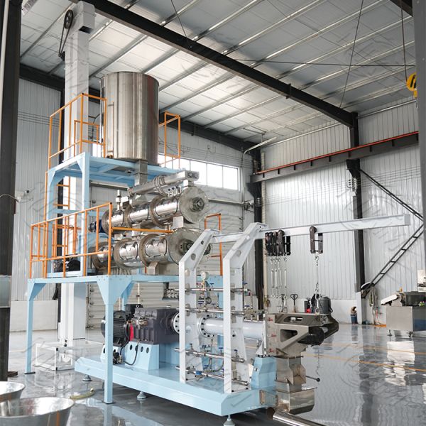 Twin screw floating fish feed pellet extruder machine Wet Type Pellet Floating Feed Steam Home Use Plant Manufacturer Core Pump Gear Bearing