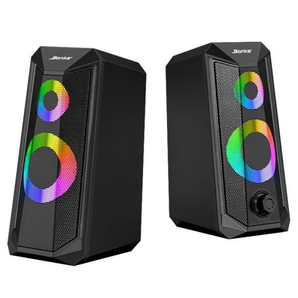 Сабвуферы небольшого аудио супер тома ноутбука USB диктора компьютера игры RGB настольные