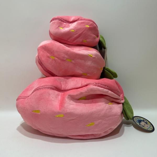 35cm 14 Rosa e Branco Plumes de Páscoa Coelhinho de Brinquedo Coelhinho Animal Recheado em Morango