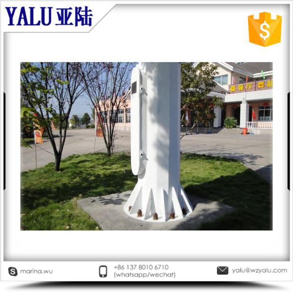 50M Cricket Ground galvanized painting 1000W LED high mast lamp steel pole with double winch auto-lifting system