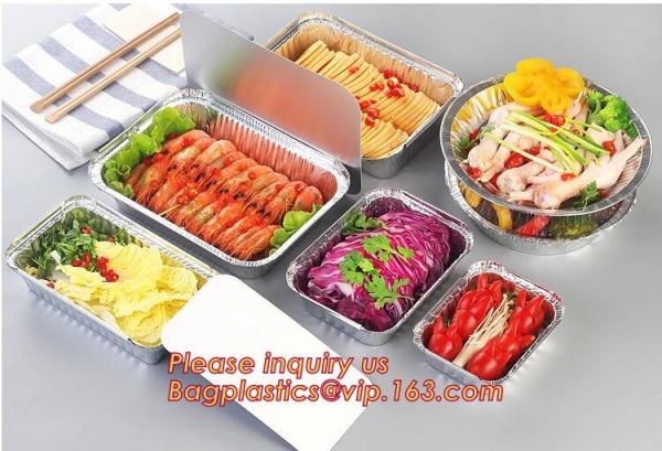 Alloy 8011, Disposable Environmental Protection Household, Compartments Aluminum Foil Container Tray