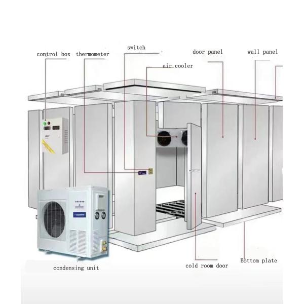 KUB500L YF35E3G-Q100 1PH холодильный конденсационный агрегат низкотемпературный 5HP скрут компрессорный конденсатор