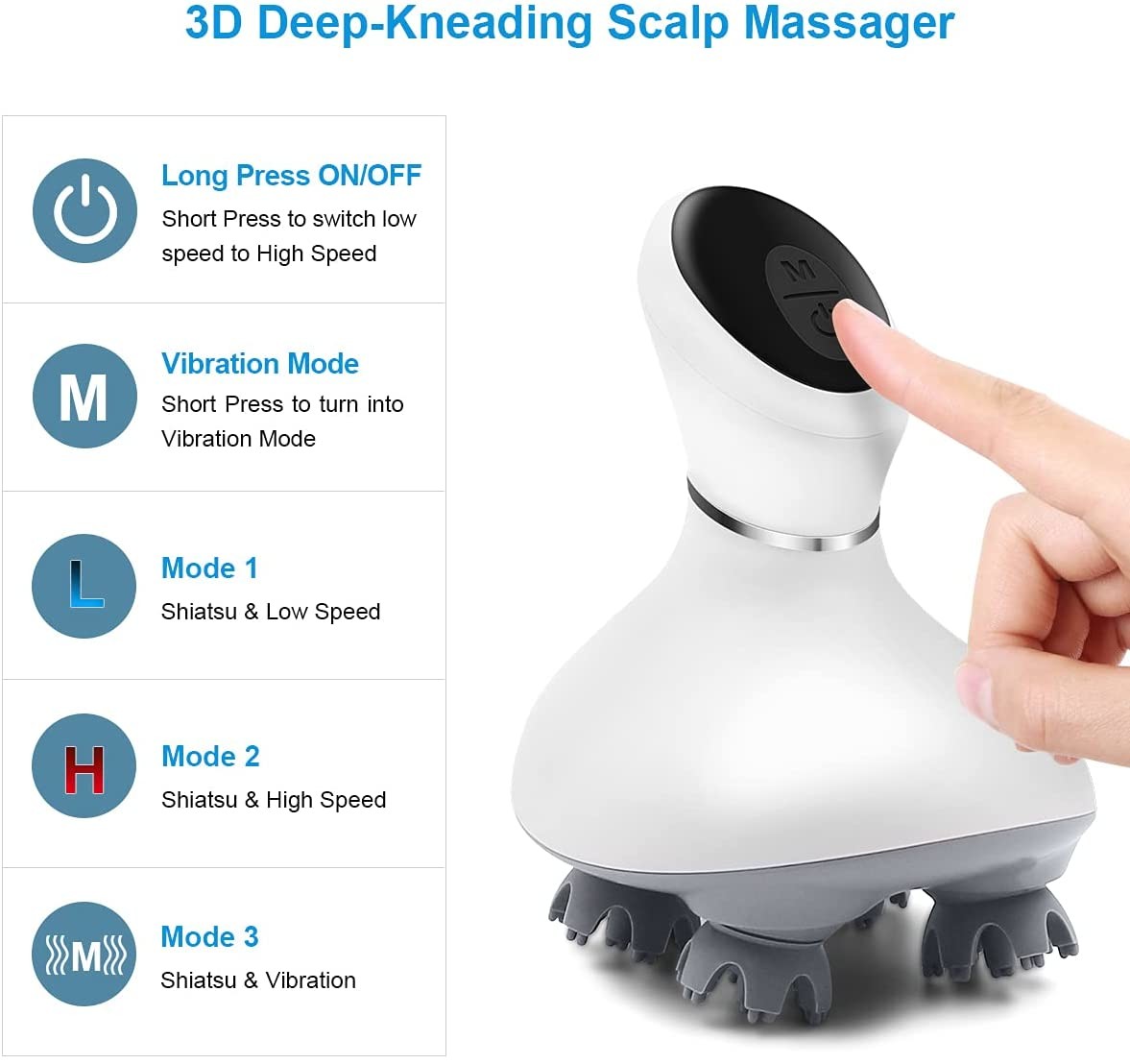 USB отпуска стресса поручая электрический главный Massager скальпа