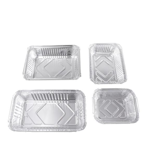 Manufacture by Ourself and Good Quality Disposable Square Aluminum Foil Lunch Box High Temperature Resistant