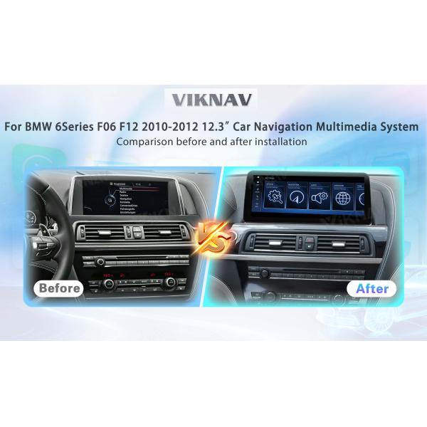 Авторадио Viknav 12,3 дюйма Для BMW 6 серии F06 F12 2010-2012 NBT Система беспроводная Android Авто Carplayer GPS навигация